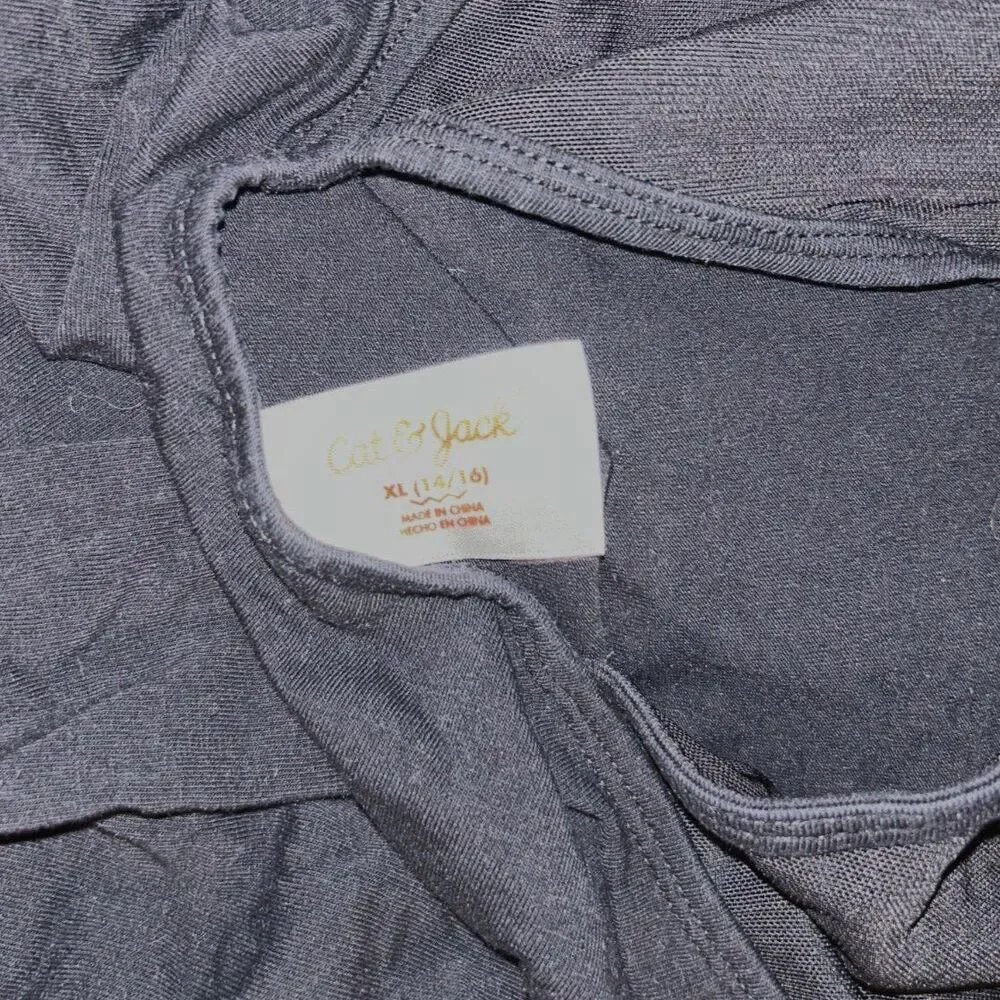 Cat & Jack Black Ballet Leotard with Attached Skirt – XL 14/16